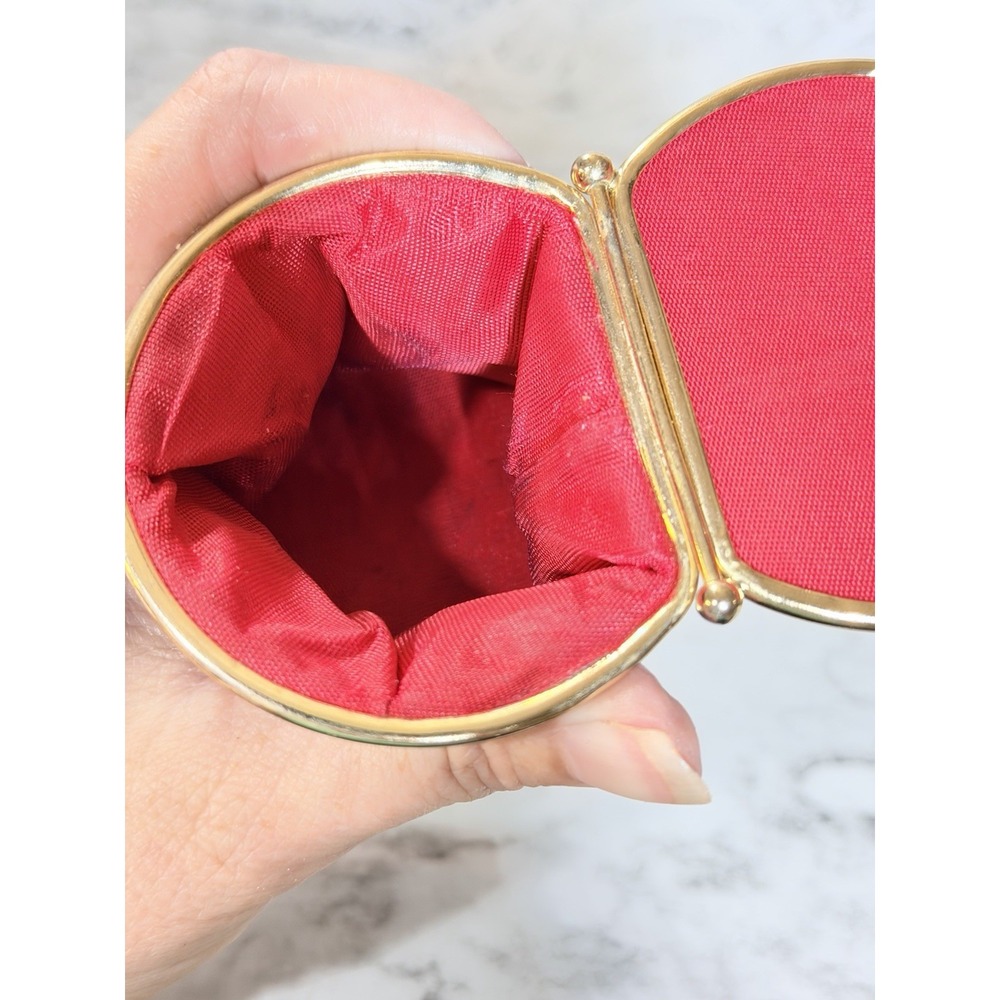 Neiman Marcus Spain  Leather Coin Purse Expandable  Vintage (A3171) - Picture 2 of 8